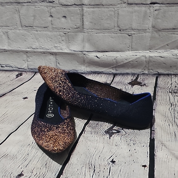 Midnight Metallic Flats - Picture 1 of 6